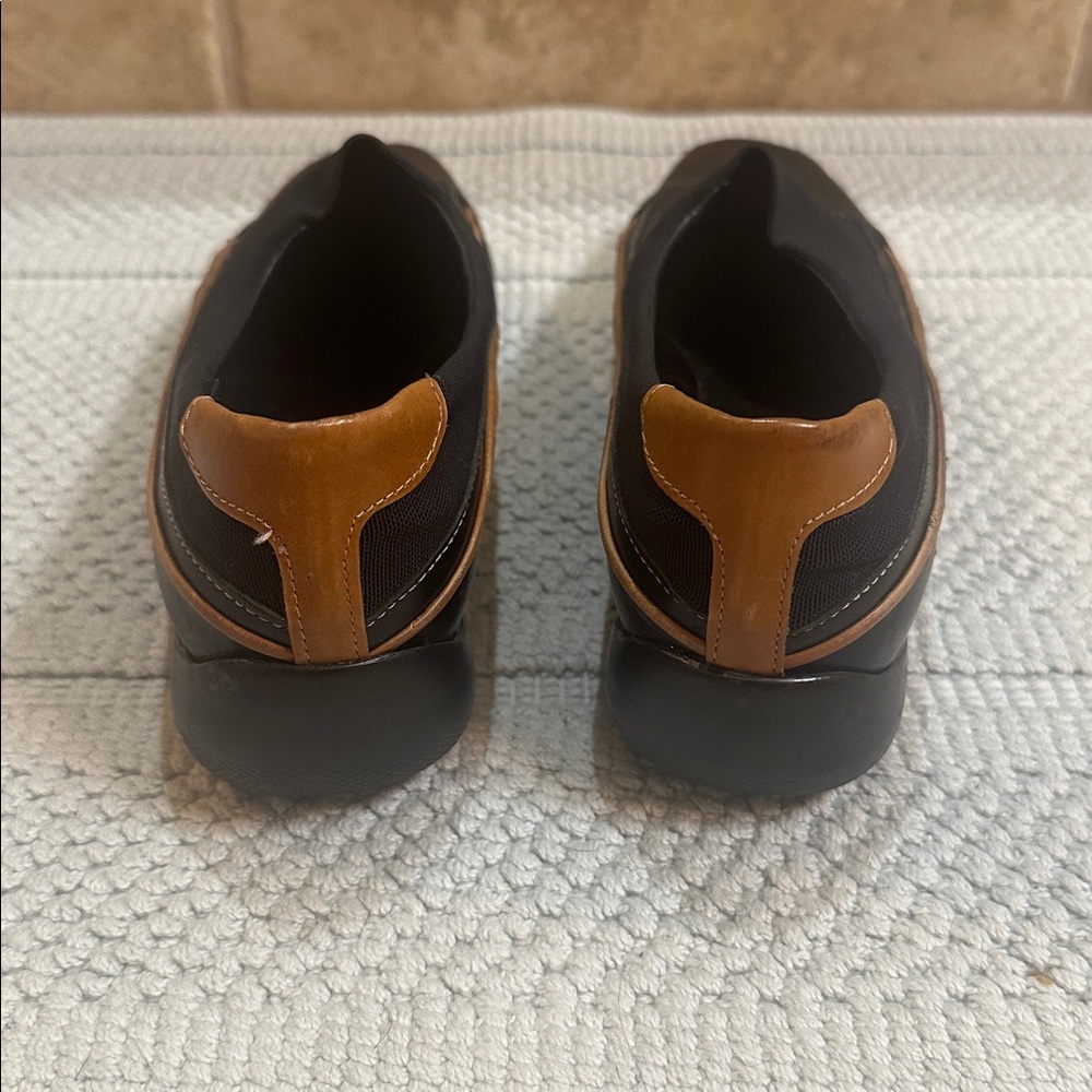 Sesto Meucci Black and Brown Slip-On Shoes - Picture 4 of 5